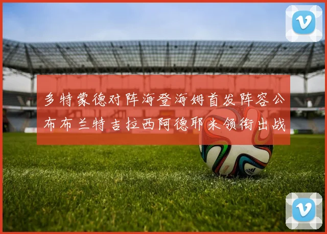 多特蒙德对阵海登海姆首发阵容公布布兰特吉拉西阿德耶米领衔出战
